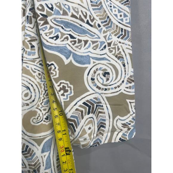 J. Mclaughlin XL Nylon Catalina Dress Women’s Carly Folklore Taupe Paisley - Picture 6 of 7